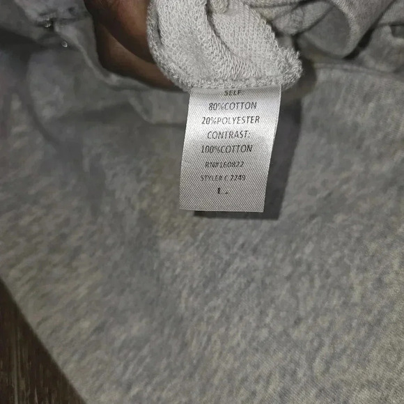 No Vacancy Wide Leg High Waisted Side  Leg Zipper Accent‎ Gray Leggings SZ L - Picture 12 of 12